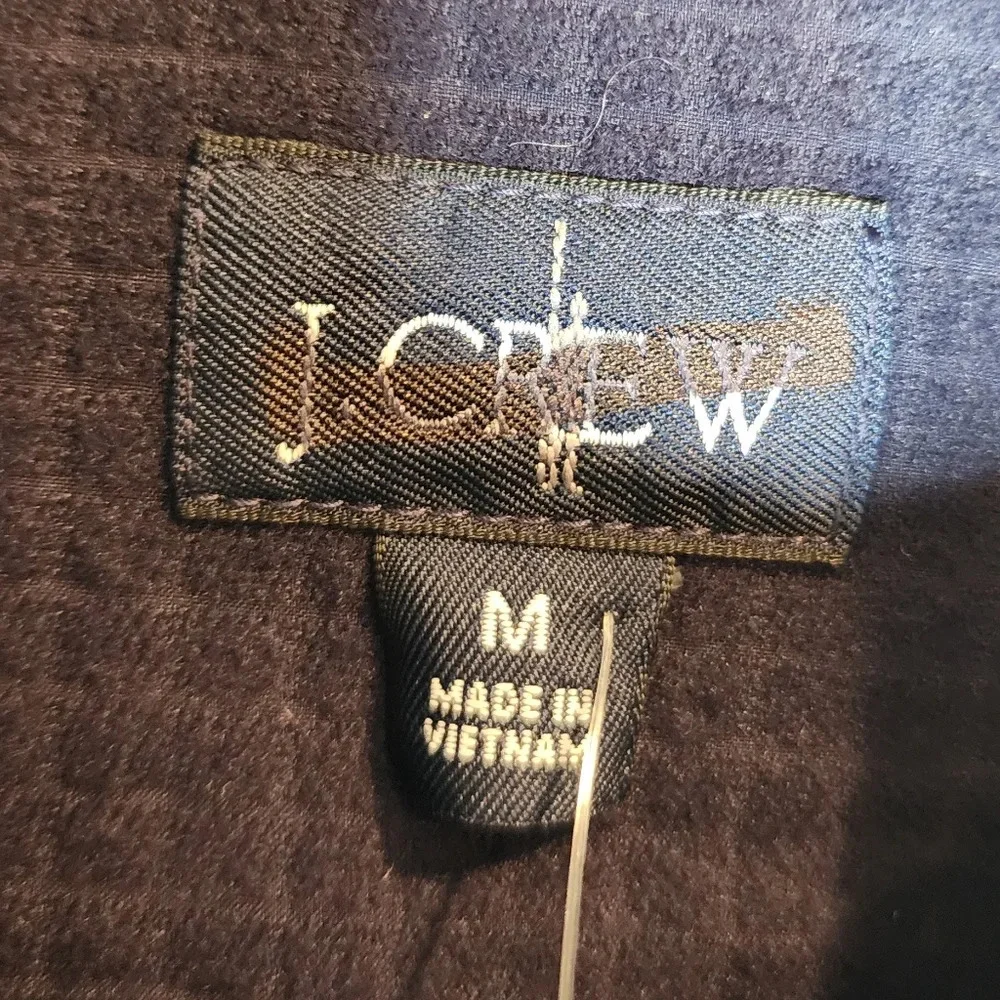 NWT J. Crew Stretch Tech Navy Blue Zip Vest  Men's‎ Size Medium